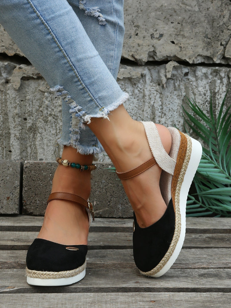 Orthopedic Fashionable Brown Espadrilles - Livia-Brown-36-State of Style