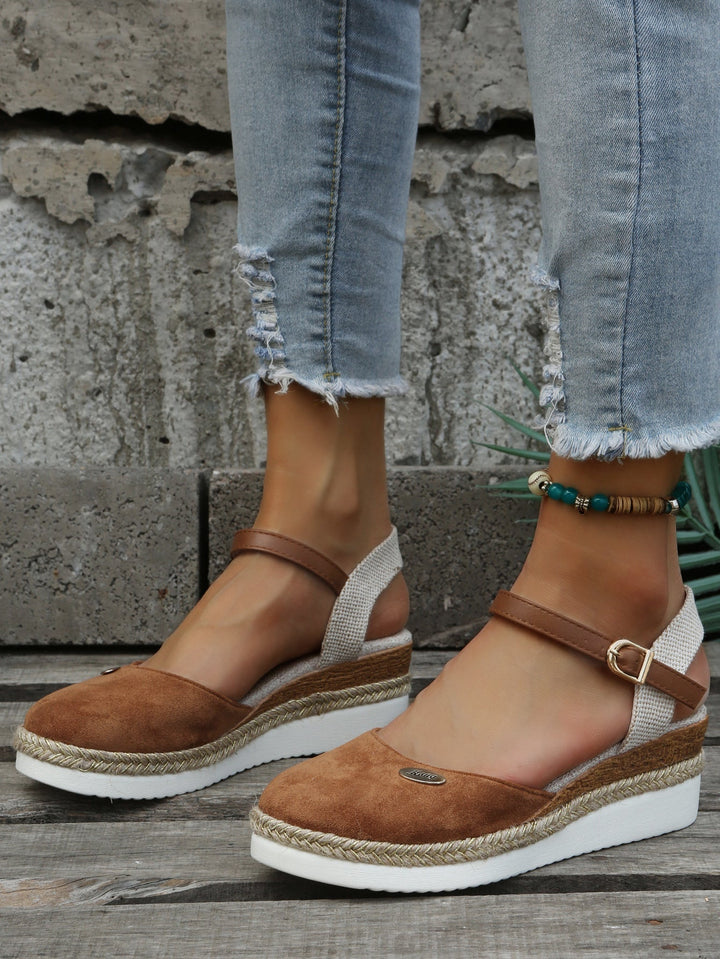 Orthopedic Fashionable Brown Espadrilles - Livia-Brown-36-State of Style