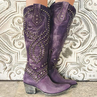 Orthopedic High Boots for Women - Selena-Purple-3-State of Style
