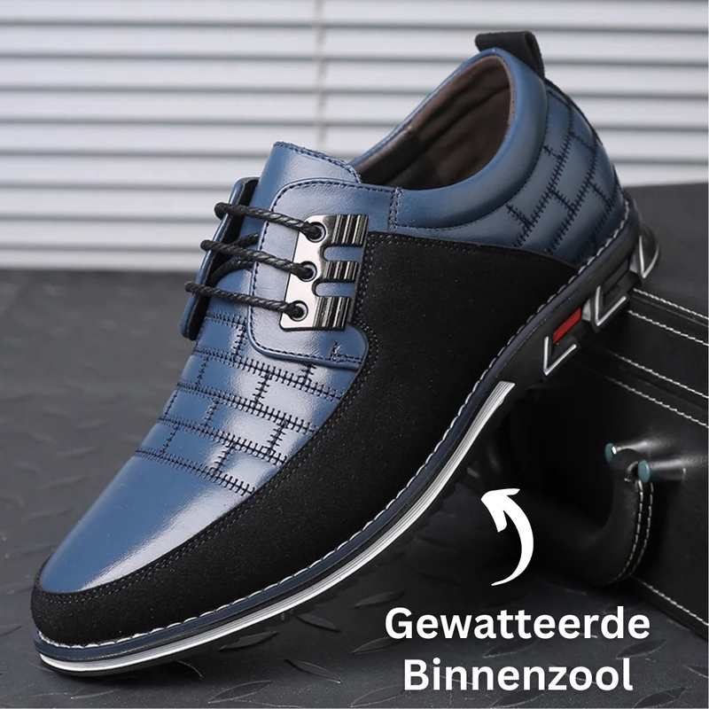 Orthopedic Leather Men's Shoes - GentleStep-Black-6-State of Style