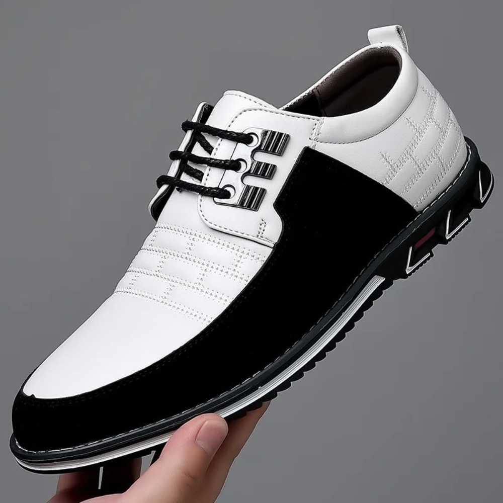 Orthopedic Leather Men's Shoes - GentleStep-White-6-State of Style
