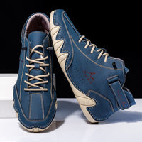 Orthopedic Leather Shoes - Ethan-Blue-37-State of Style