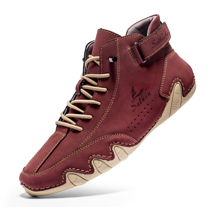 Orthopedic Leather Shoes - Ethan-Red-37-State of Style