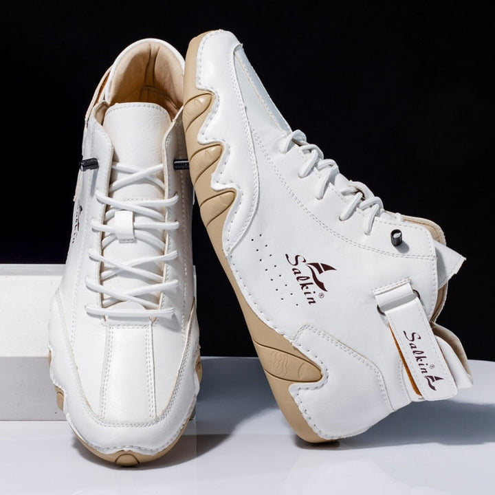 Orthopedic Leather Shoes - Ethan-White-37-State of Style