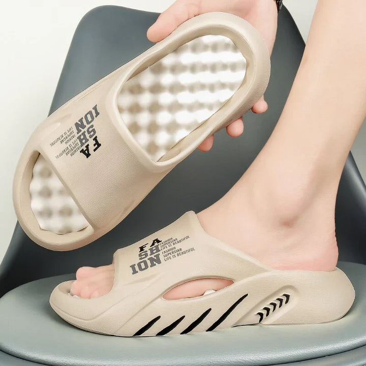 Orthopedic Massage Slippers | Pain Relief | Arch Support-Beige-3.5-State of Style