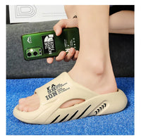 Orthopedic Massage Slippers | Pain Relief | Arch Support-Black Orange-3.5-State of Style