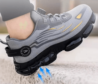 Orthopedic Men's Safety Shoes - Orion-Black-36-State of Style