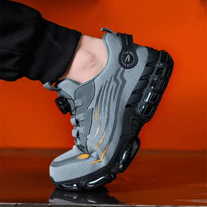 Orthopedic Men's Safety Shoes - Orion-Black-36-State of Style