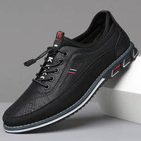 Orthopedic Oxford Men's Shoes - Elias-Black-38-State of Style