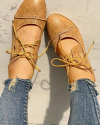 Orthopedic Vintage Shoes - Lucia-Beige-4.5-State of Style