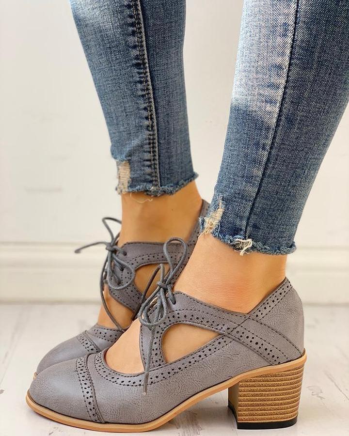 Orthopedic Vintage Shoes - Lucia-Grey-4.5-State of Style