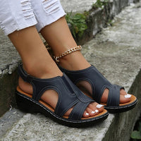 Orthopedic Women's Sandals - Bella-Navy Blue-35-State of Style