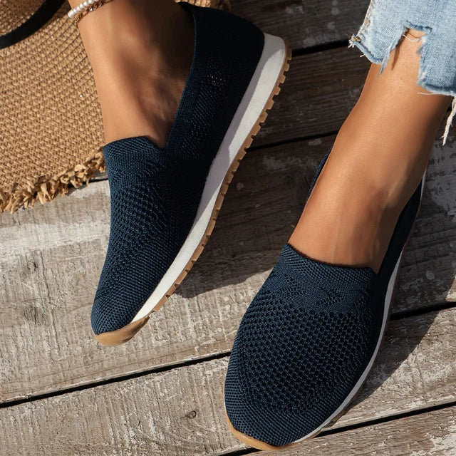 Orthopedic Women's Slip-Ons - Olivia-Navy Blue-36-State of Style