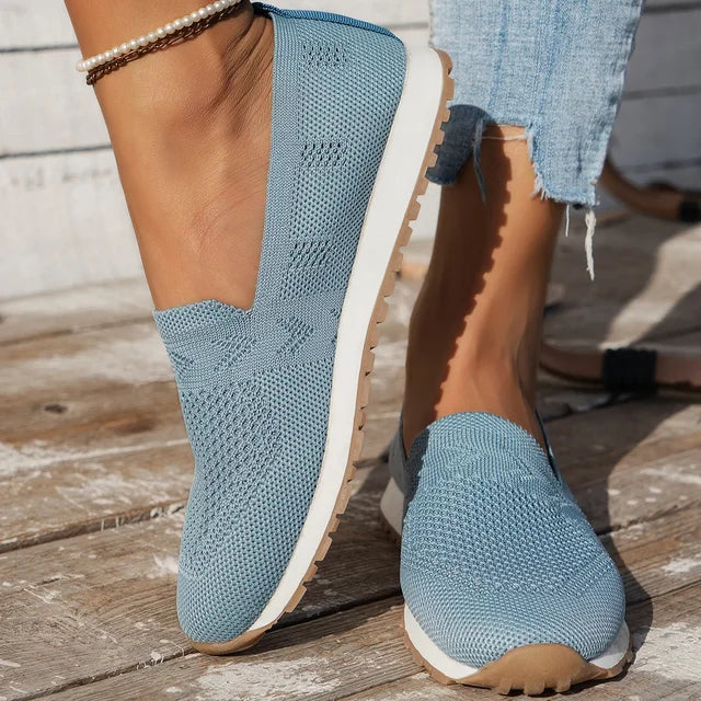 Orthopedic Women's Slip-Ons - Olivia-Sky Blue-36-State of Style