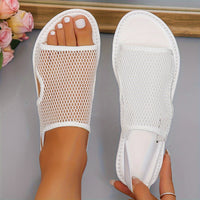 Orthopedische Ademende Zwarte Sandalen - Julia-Wit-CN36(EU36)-State of Style