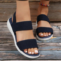Orthopedische Beige Sandalen - Laura-Marineblauw-36-State of Style
