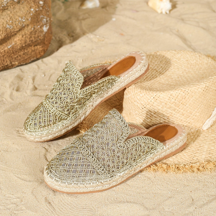 Orthopedische Beige Slippers - Laura-Gouden-CN36(EU36)-State of Style