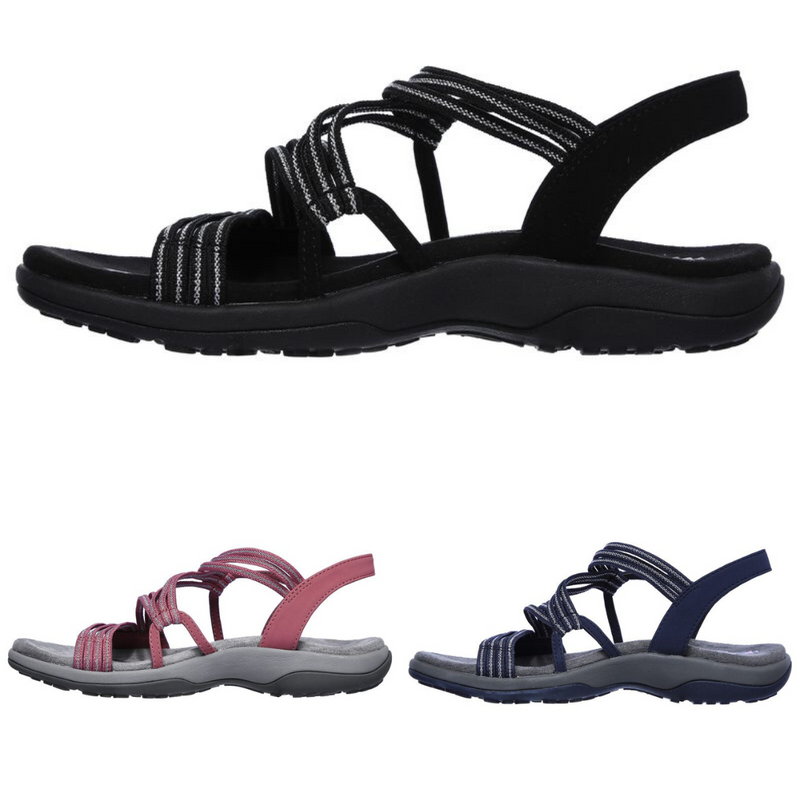 Orthopedische Comfortabele Zwarte Sandalen - Sarah-Zwart-35-State of Style