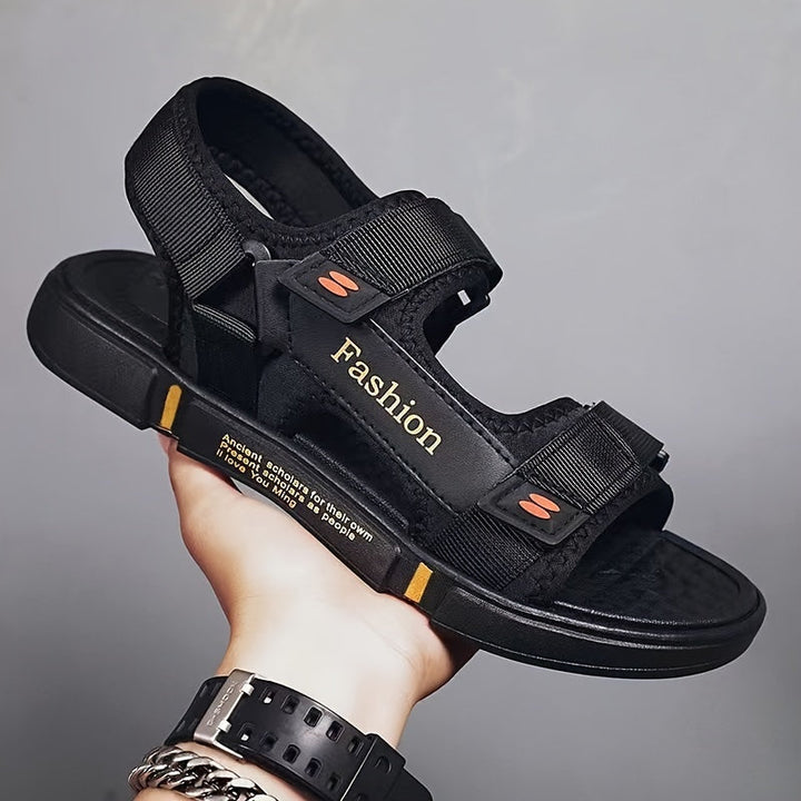 Orthopedische Herensandalen Zwart - Max-Zwart-wit-CN36(EU37)-State of Style