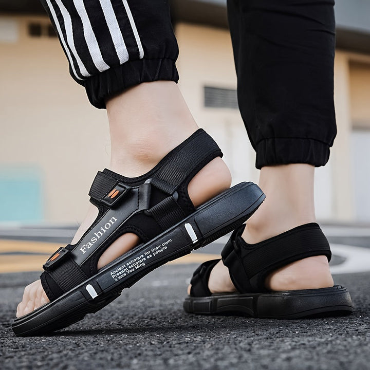 Orthopedische Herensandalen Zwart - Max-Zwart-wit-CN36(EU37)-State of Style