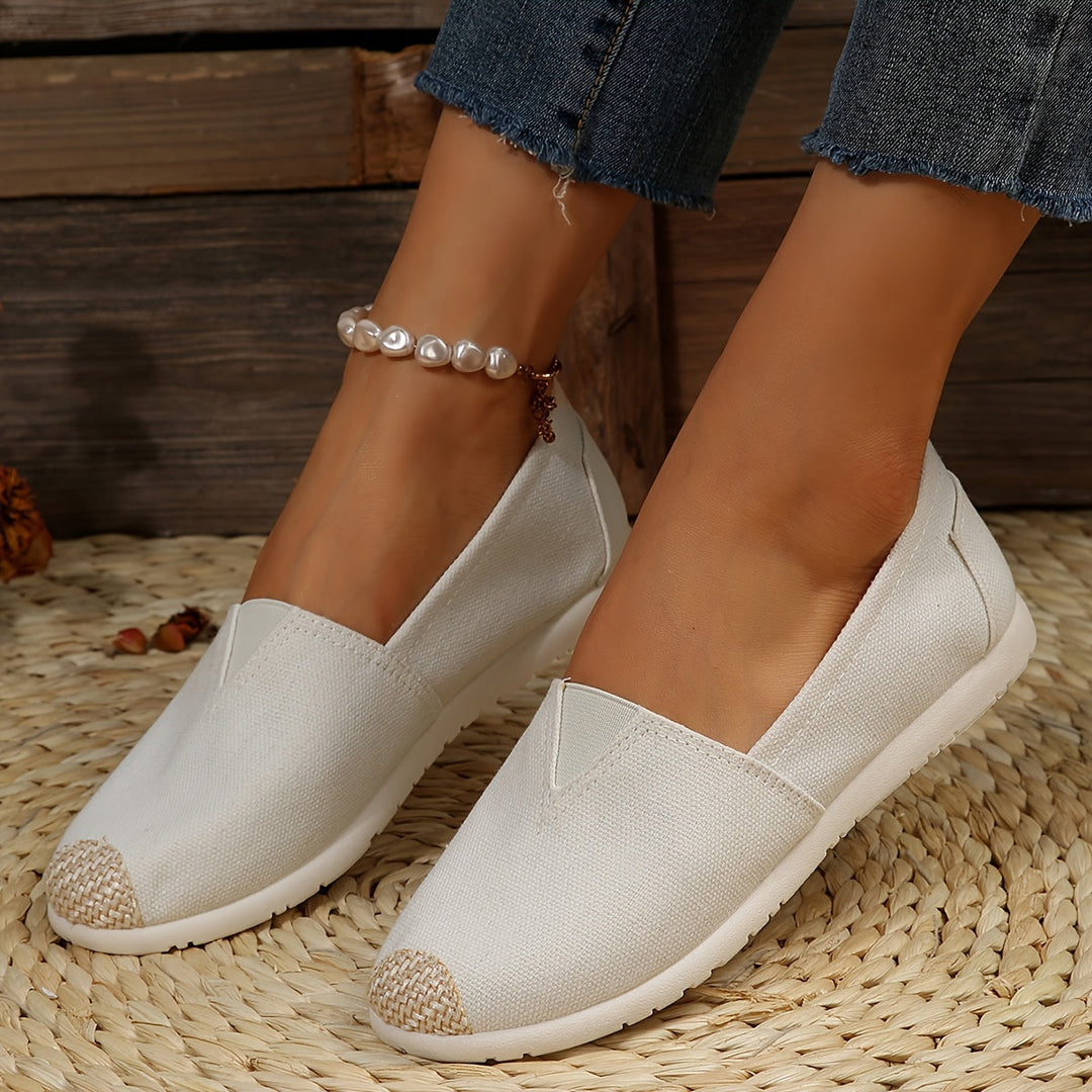 Orthopedische Ivoorkleurige Flats - Lara-CN35(EU35)-State of Style