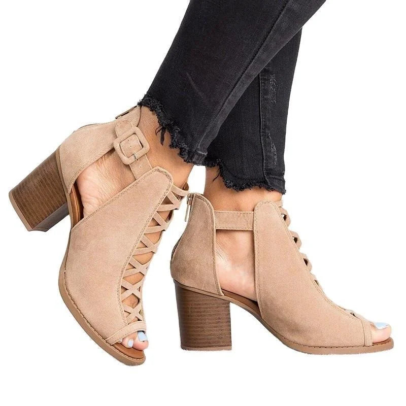Orthopedische khaki sandalen - Lena-Khaki-35-State of Style
