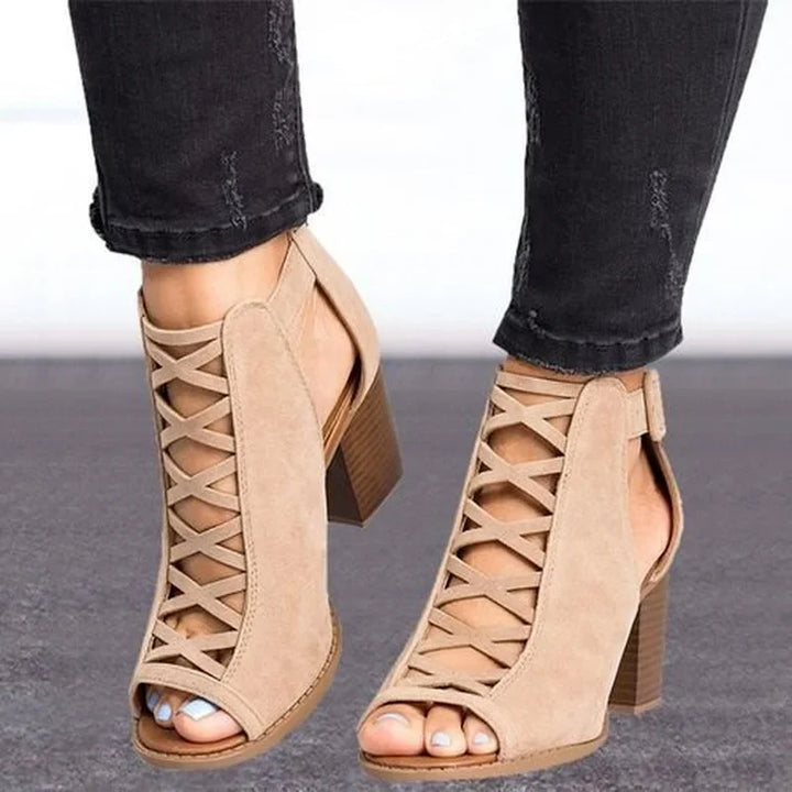 Orthopedische khaki sandalen - Lena-Khaki-35-State of Style