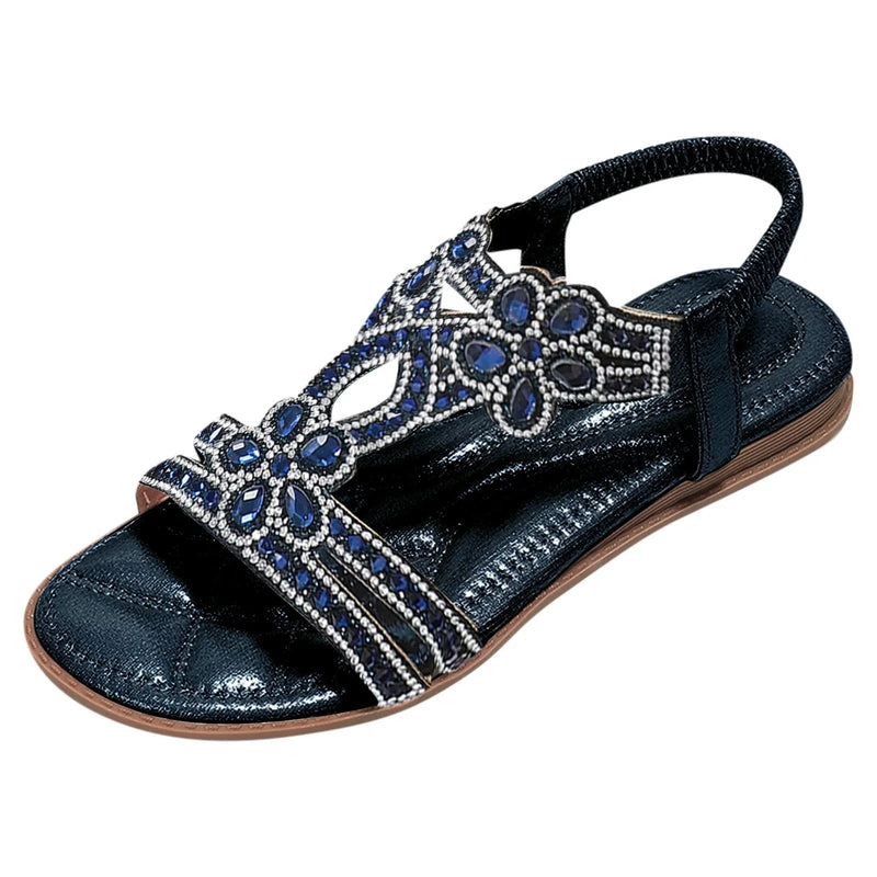 Orthopedische Kristallen Sandalen - Amber-Bruin-37-State of Style