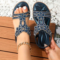 Orthopedische Kristallen Sandalen - Amber-Donkerblauw-37-State of Style