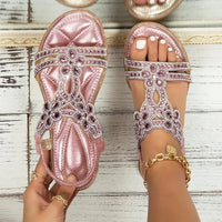 Orthopedische Kristallen Sandalen - Amber-Roze-37-State of Style
