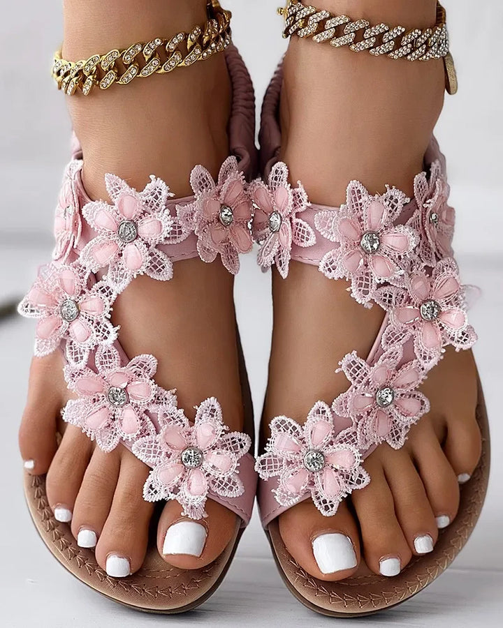 Orthopedische Licht Beige Sandalen - Emily-Abrikoos-34-State of Style