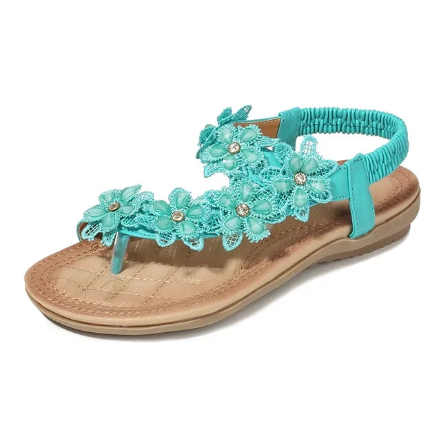 Orthopedische Licht Beige Sandalen - Emily-Groen-34-State of Style