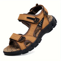 Orthopedische lichtbruine comfort sandaal - Maximilian-Geel-CN41(EU40)-State of Style