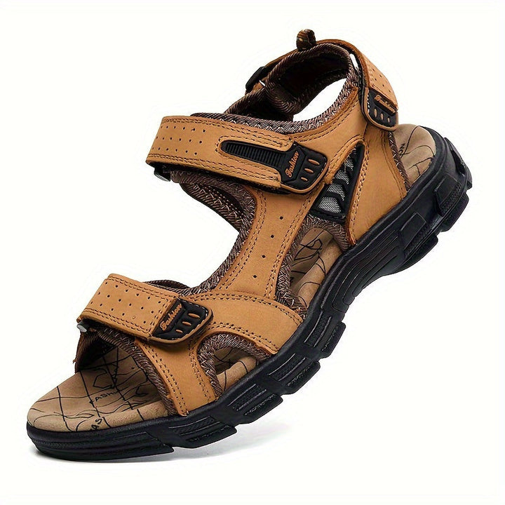 Orthopedische lichtbruine comfort sandaal - Maximilian-Geel-CN41(EU40)-State of Style