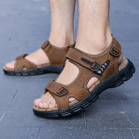Orthopedische lichtbruine comfort sandaal - Maximilian-Lichtbruin-CN41(EU40)-State of Style