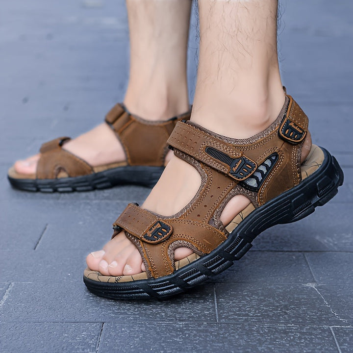 Orthopedische lichtbruine comfort sandaal - Maximilian-Lichtbruin-CN41(EU40)-State of Style