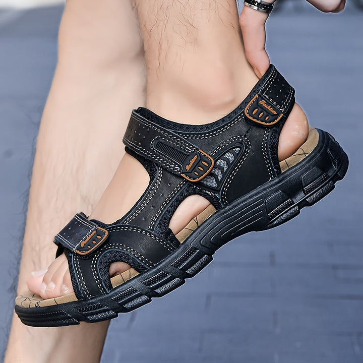 Orthopedische lichtbruine comfort sandaal - Maximilian-Lichtbruin-CN41(EU40)-State of Style