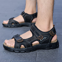 Orthopedische lichtbruine comfort sandaal - Maximilian-Lichtbruin-CN41(EU40)-State of Style