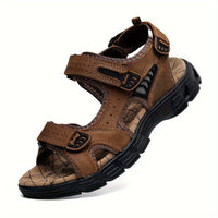 Orthopedische lichtbruine comfort sandaal - Maximilian-Lichtbruin-CN41(EU40)-State of Style