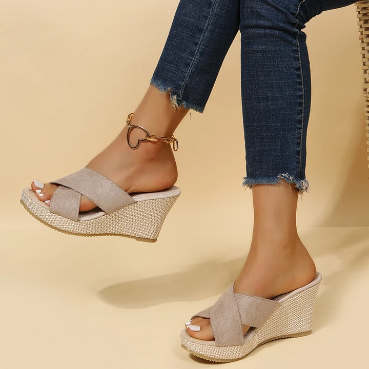 Orthopedische Lichtgewicht Grijze Sandalen - Linda-Grijs-35-State of Style