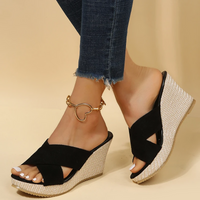 Orthopedische Lichtgewicht Grijze Sandalen - Linda-Zwart-35-State of Style