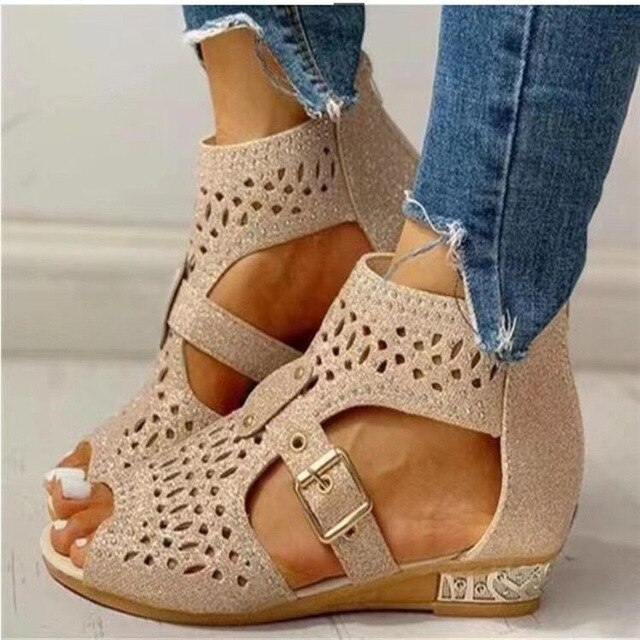 Orthopedische Lichtgewicht Khaki Sandalen - Kevin-Beige-36-State of Style