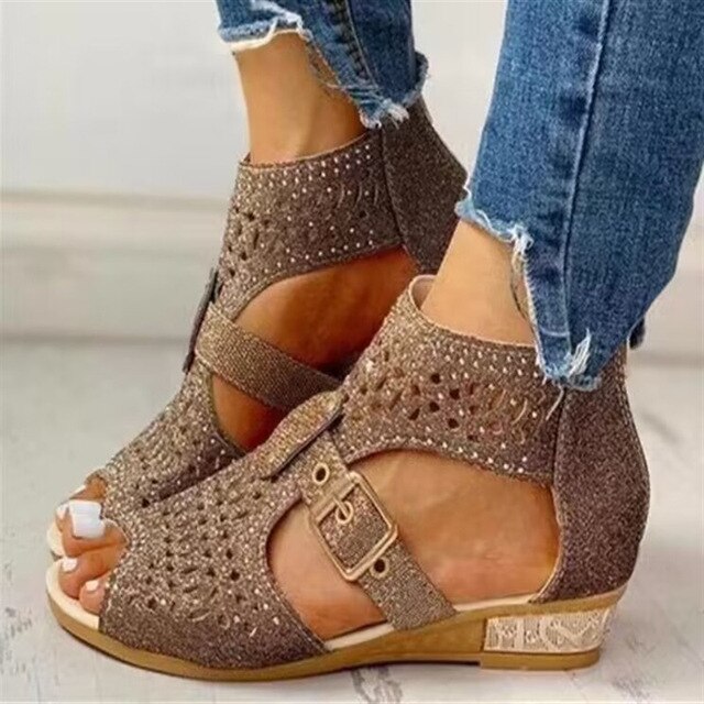 Orthopedische Lichtgewicht Khaki Sandalen - Kevin-Bruin-36-State of Style