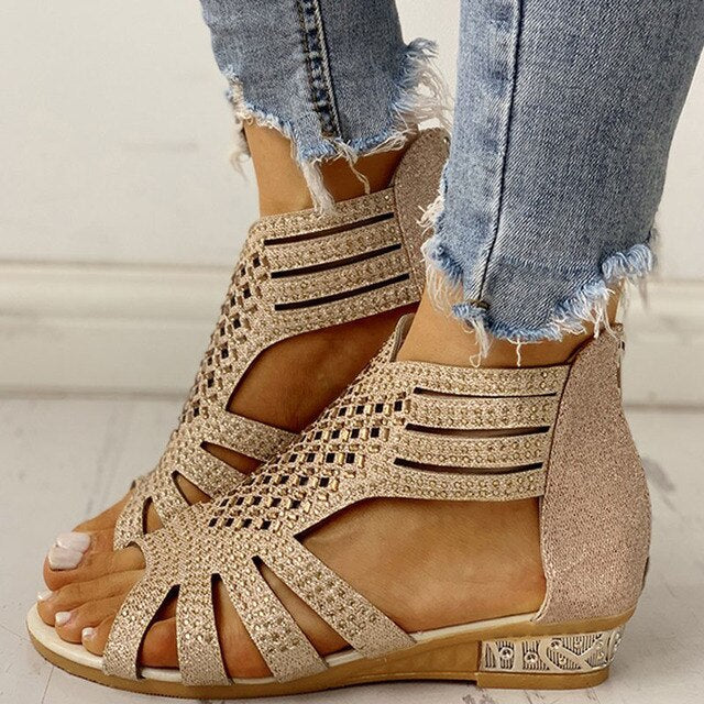 Orthopedische Lichtgewicht Khaki Sandalen - Kevin-Khaki-36-State of Style