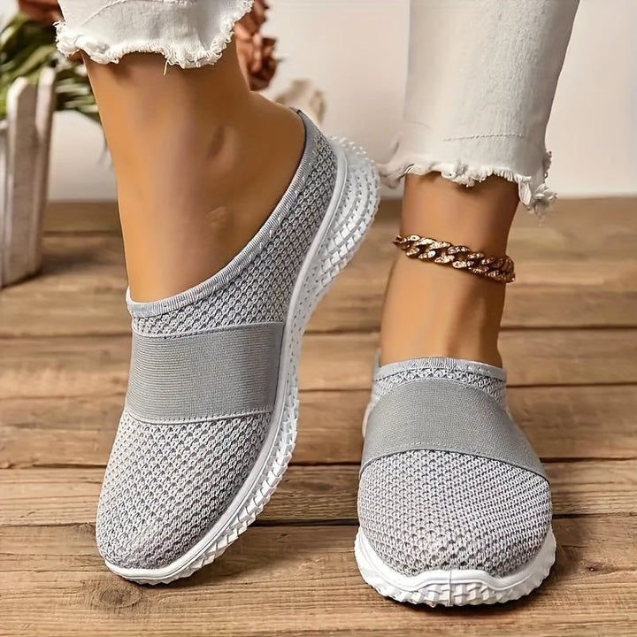 Orthopedische Lichtgewicht Zwarte Pantoffels - Julia-Grijs-CN36(EU36)-State of Style