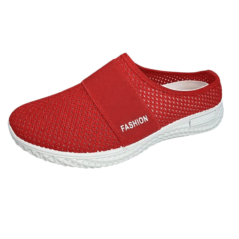 Orthopedische Lichtgewicht Zwarte Pantoffels - Julia-Rood-CN36(EU36)-State of Style