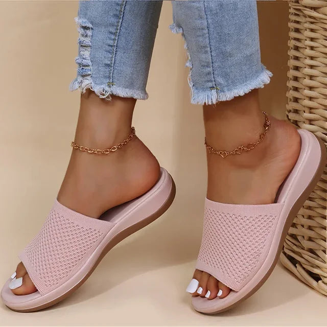 Orthopedische Lichtroze Slippers - Emma-Lichtroze-36-State of Style