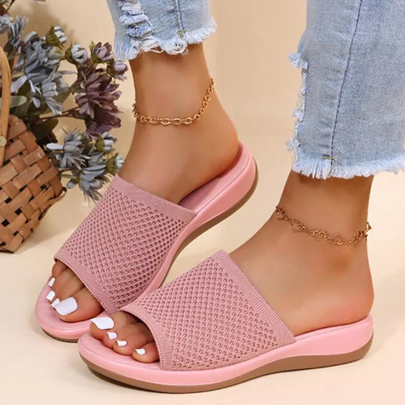 Orthopedische Lichtroze Slippers - Emma-Roze-36-State of Style