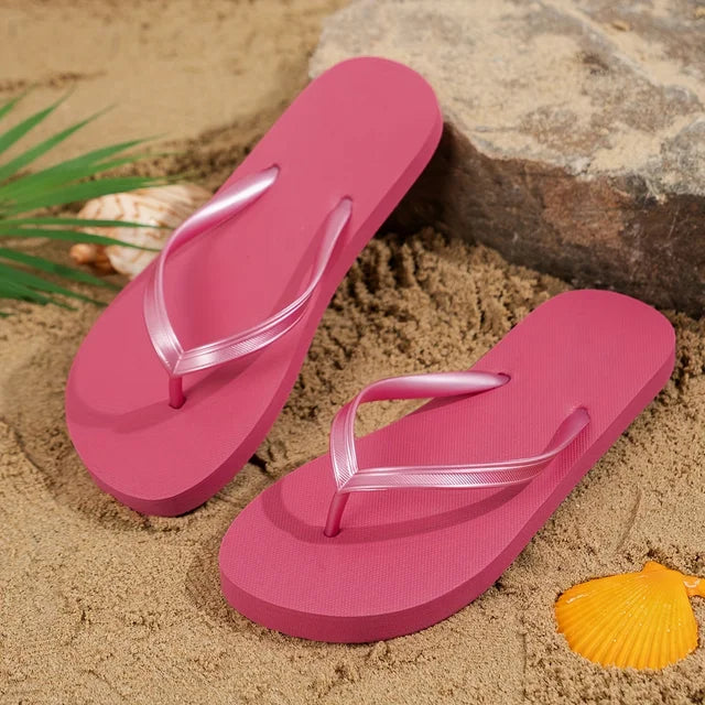 Orthopedische Rozerode Slippers - Lisa-Roze Rood-5.5-6-State of Style