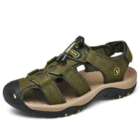 Orthopedische sandalen voor buiten in donkerbruin - Victor-Groen-38-State of Style